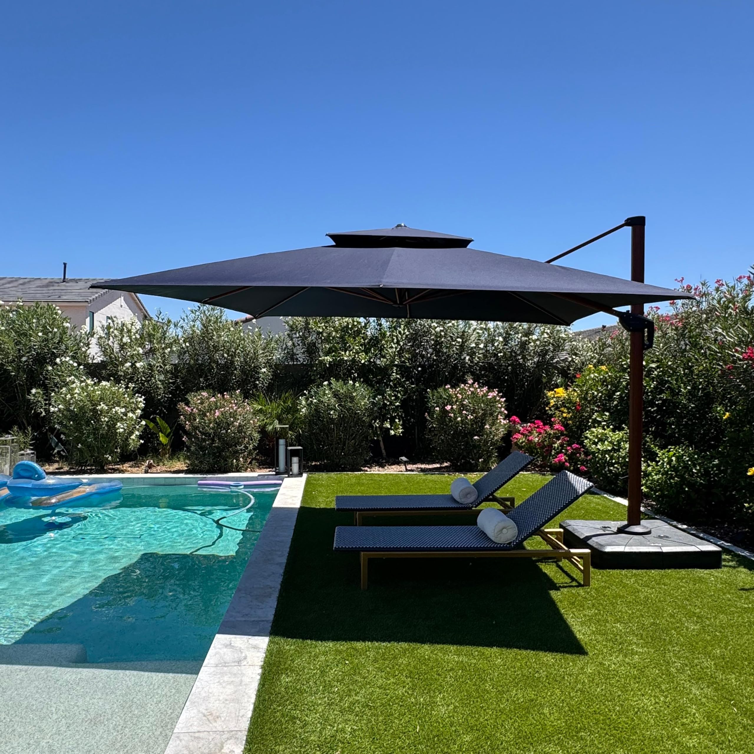 PURPLE LEAF 12ft Patio Umbrella Outdoor Square