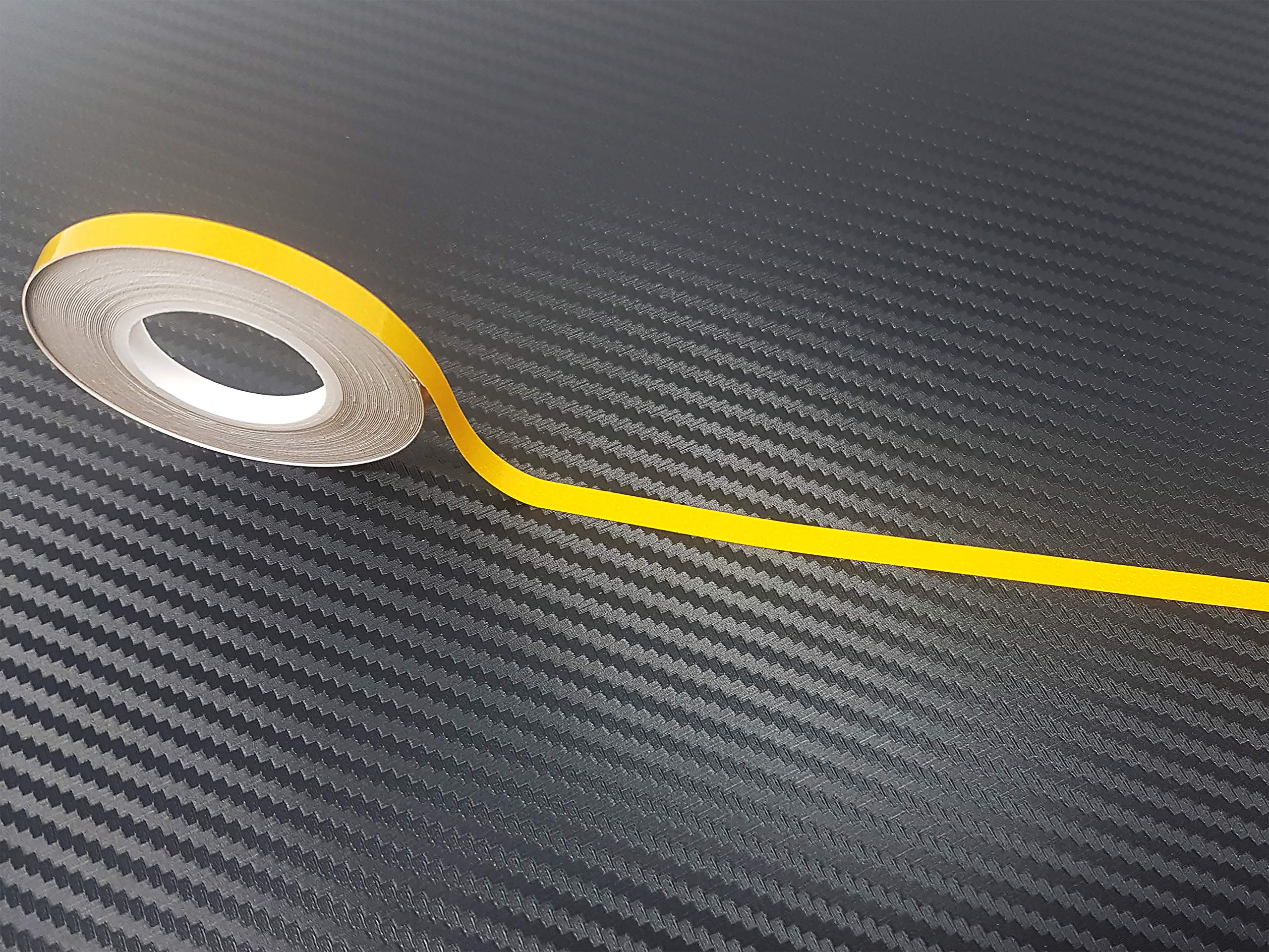 Refractive Wheel Stripes with Applicator Tool, Yellow, 5 mm x 6 mt