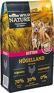 Dehner Wild Nature Kitten Hügelland Dry Food Grain-Free for Young Cats, Chicken, 1.5 kg product image
