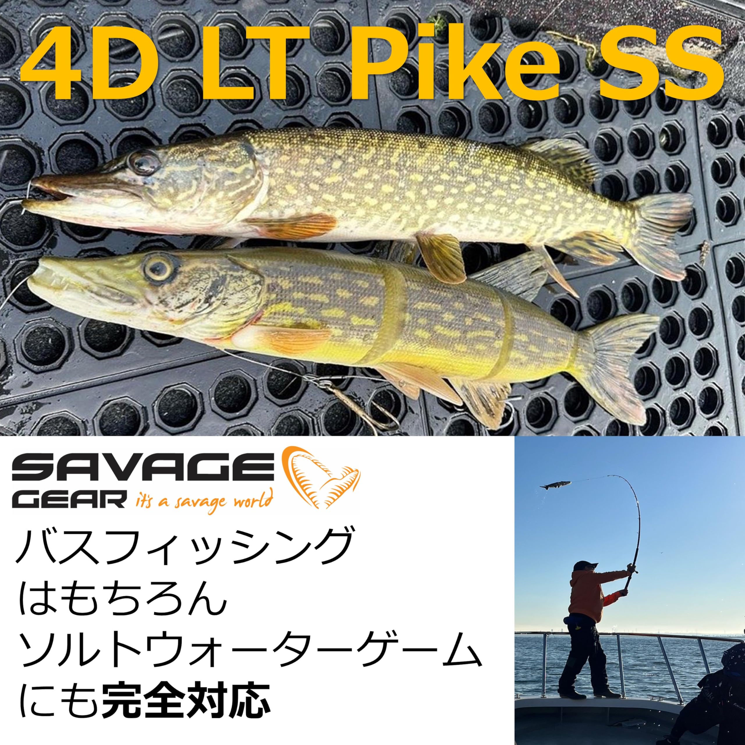 サベージギア ジャパン ラインスルー トラウト 25cm カープ 10インチ