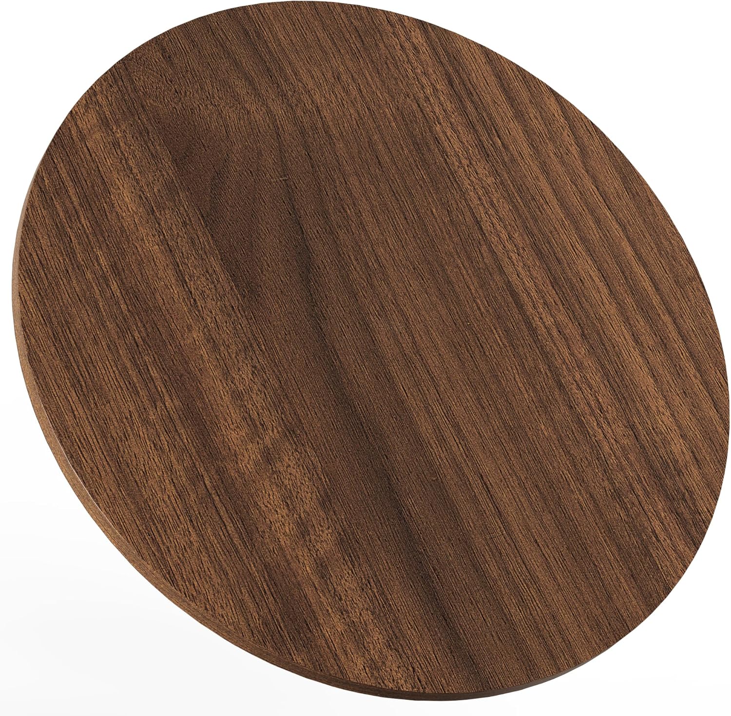ZL ZELing Wooden Table Top, Round, Brown, DIY Kitchen Dining Coffee Pub Table, 23.6 Inch, Modern Style, Indoor Use