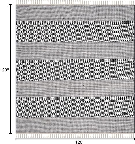 Vista 67 de Safavieh., Algodón, Marfil/Gris Acero