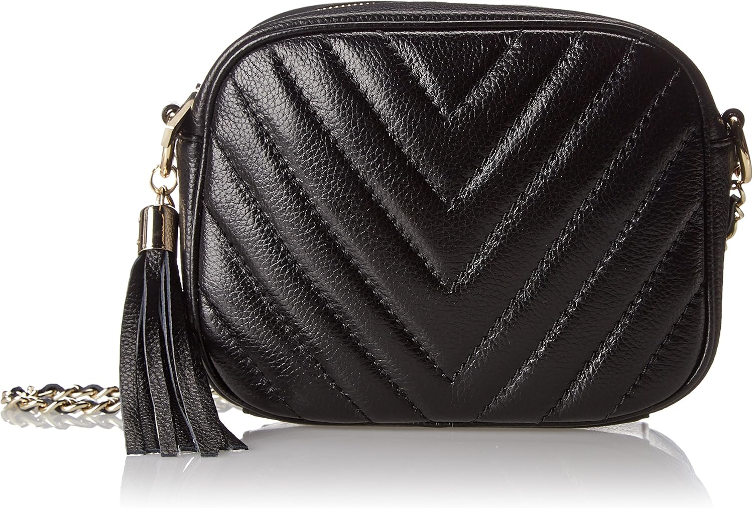 CoLab by Christopher Kon Zenith Medium Quilt Cross Body, Black