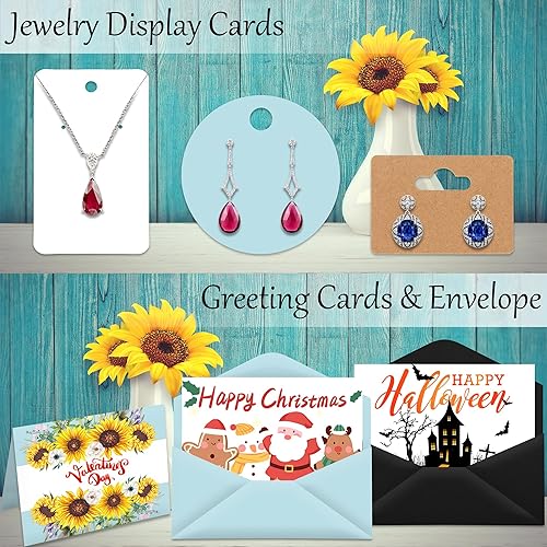 Miniatura 4 de Twavang 25 hojas de papel de cartulina azul claro de 8.5 x 11 pulgadas, papel grueso de 92 libras para álbumes de recortes, invitaciones, impresión