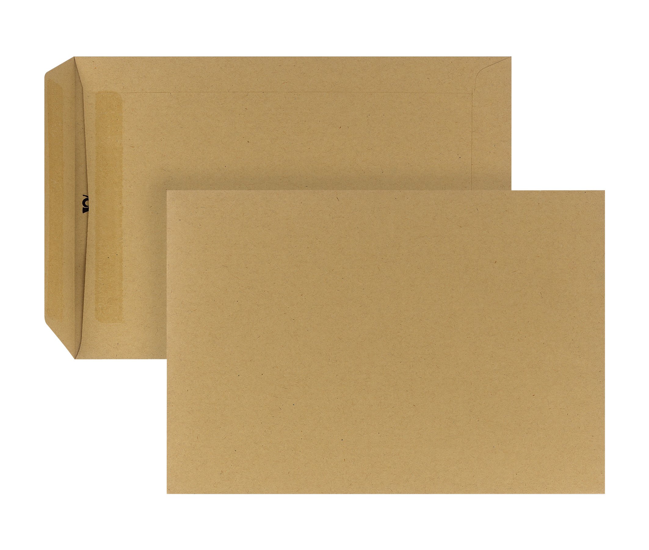 Bong 5240336 Posthorn Envelope DIN C5 with Window Self-Adhesive Without Window Brown