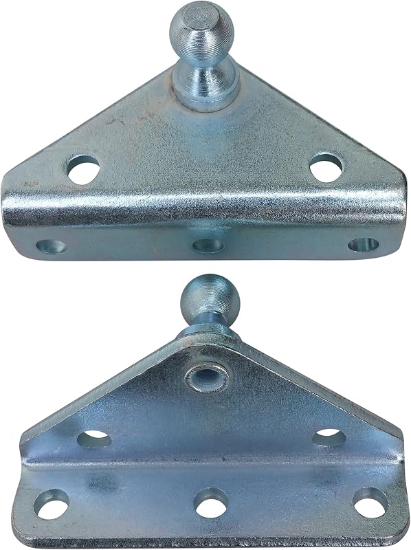 Suporte Angular Externo para Amortecedor a Gás JQuad em Aço Zincado com Pino Esférico de 10 mm – 1 unidade