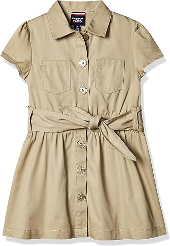 French Toast camisa-vestido de safari para niña