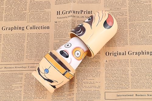 Miniatura 7 de Yoption Juego de 6 muñecas rusas de anidación, hechas a mano, de madera, para niños, Navidad, cumpleaños, deseos, regalo (perros lindos)