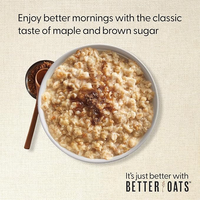 Better Oats Avena Maple & Brown Sugar 100 Calorías, 10 Sobres por Caja (Pack de 6) miniatura 4
