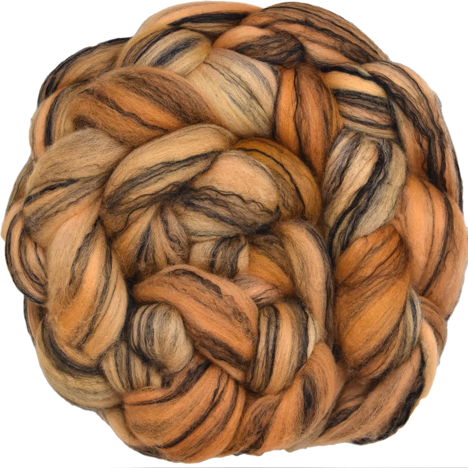 Hand Dyed Superfine Merino Tencel Roving for Spinning and