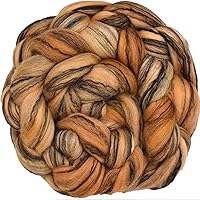 Vista 29 de Tencel Merino superfino teñido a mano para hilar y fieltro. 5 onzas, neblina púrpura