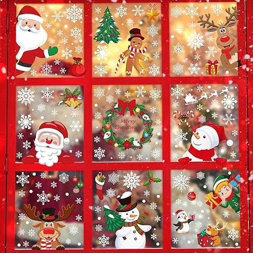 Miniatura 6 de Adhesivos para ventanas de Navidad, decoraciones navideñas