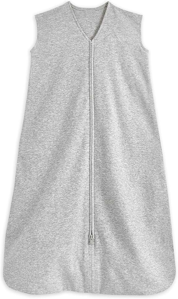 HALO SleepSack, 100% Cotton Wearable Blanket, Swaddle Transition Sleeping Bag, TOG 0.5, Heather Grey, X-Large, 18-24 Months