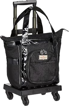 Legend Walker Tote Bag with Stopper Dolly, 5.3 gal 20 L, 19.3 inches 49 cm, 5.3 lbs 2.4 kg, Black