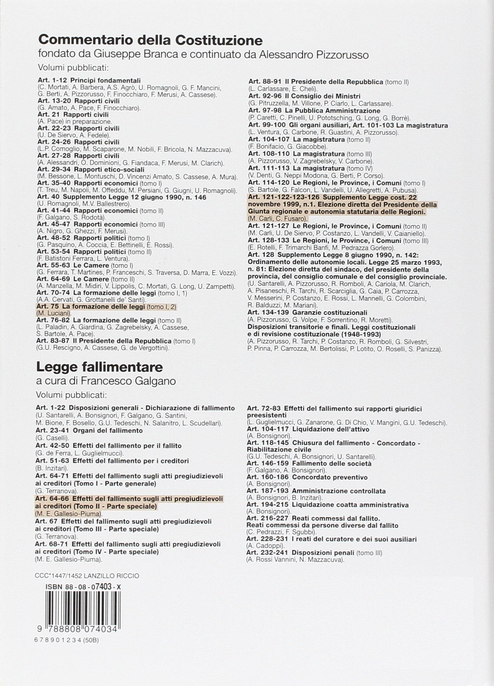 Commentario del Codice Civile. Art. 1447-1452. Rescissione del contratto