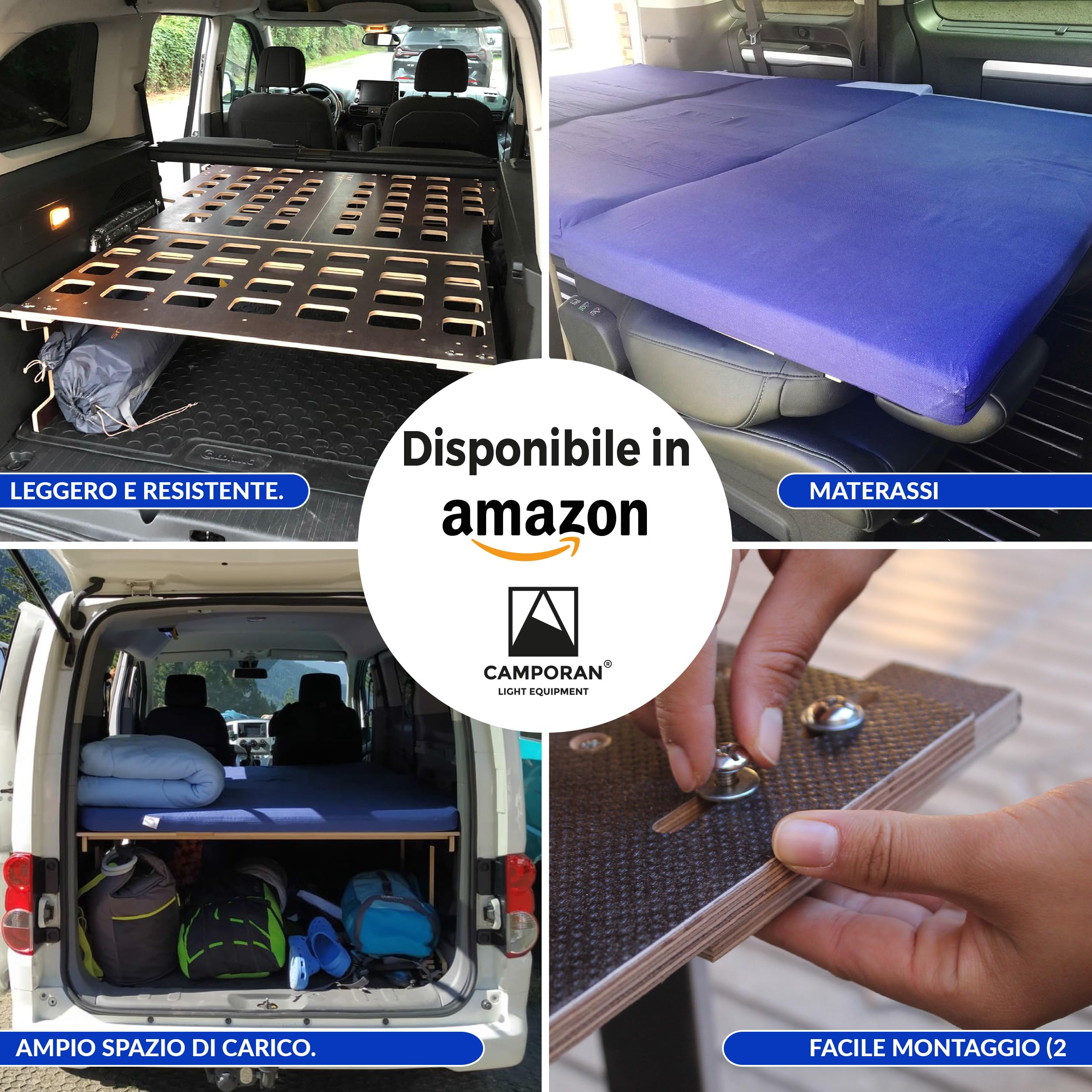 Parasole per furgone Tourneo Courier II, isolanti termici e oscuranti, 8 pezzi, regolazione interna, grigio, Active o Titanium