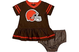 Soft and Cheerful Cleveland Browns Onesie for Baby Girls
