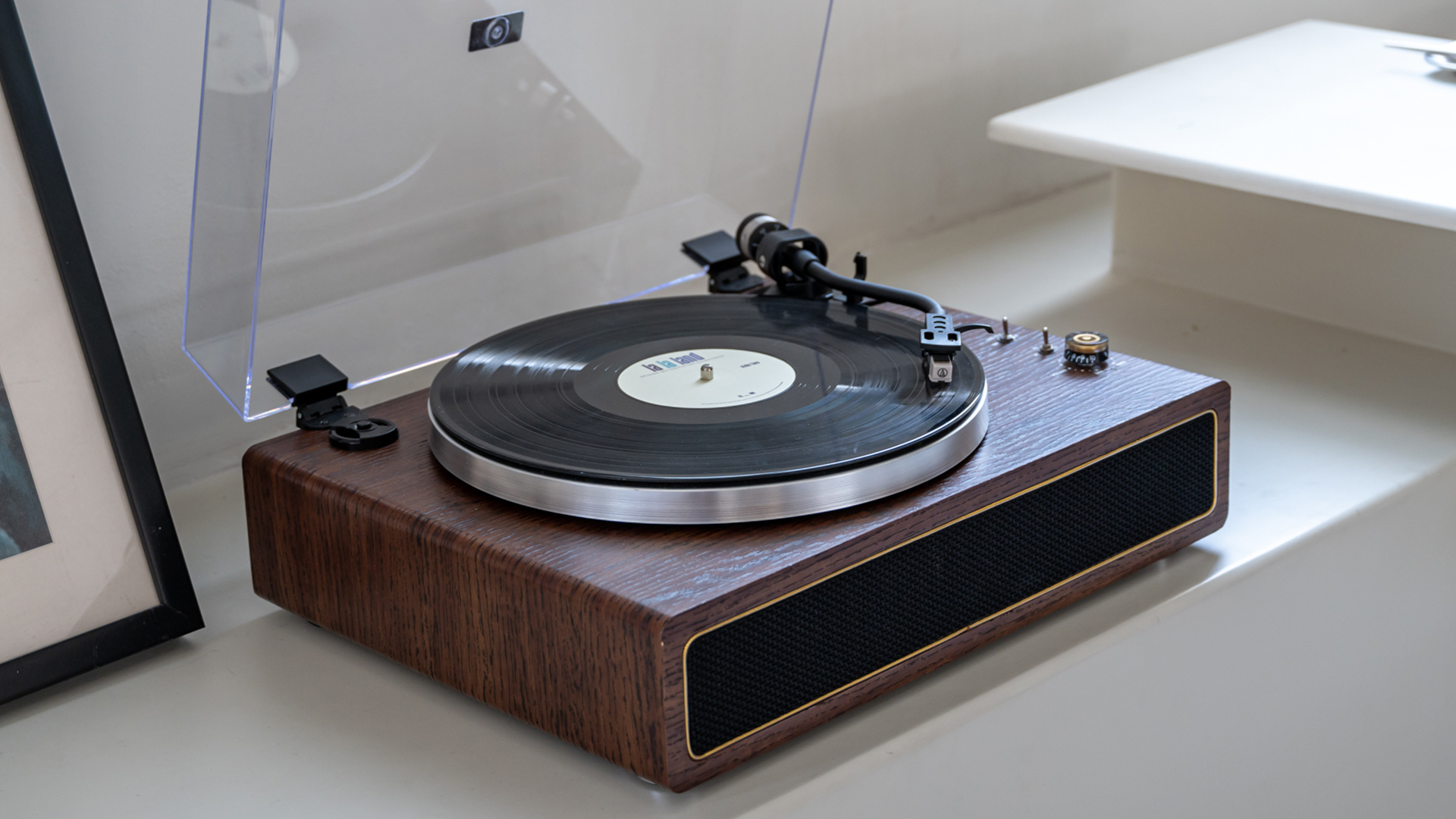 DIGITNOW! Giradischi con Altoparlanti Stereo,a Tre Velocità Bluetooth