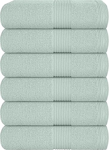 Miniatura 26 de Belizzi Home: Juego de 2 toallas grandes de baño de algodón de alta calidad, 35x70 pulgadas, algodón 100% puro, ideal para uso diario, ultrasuave