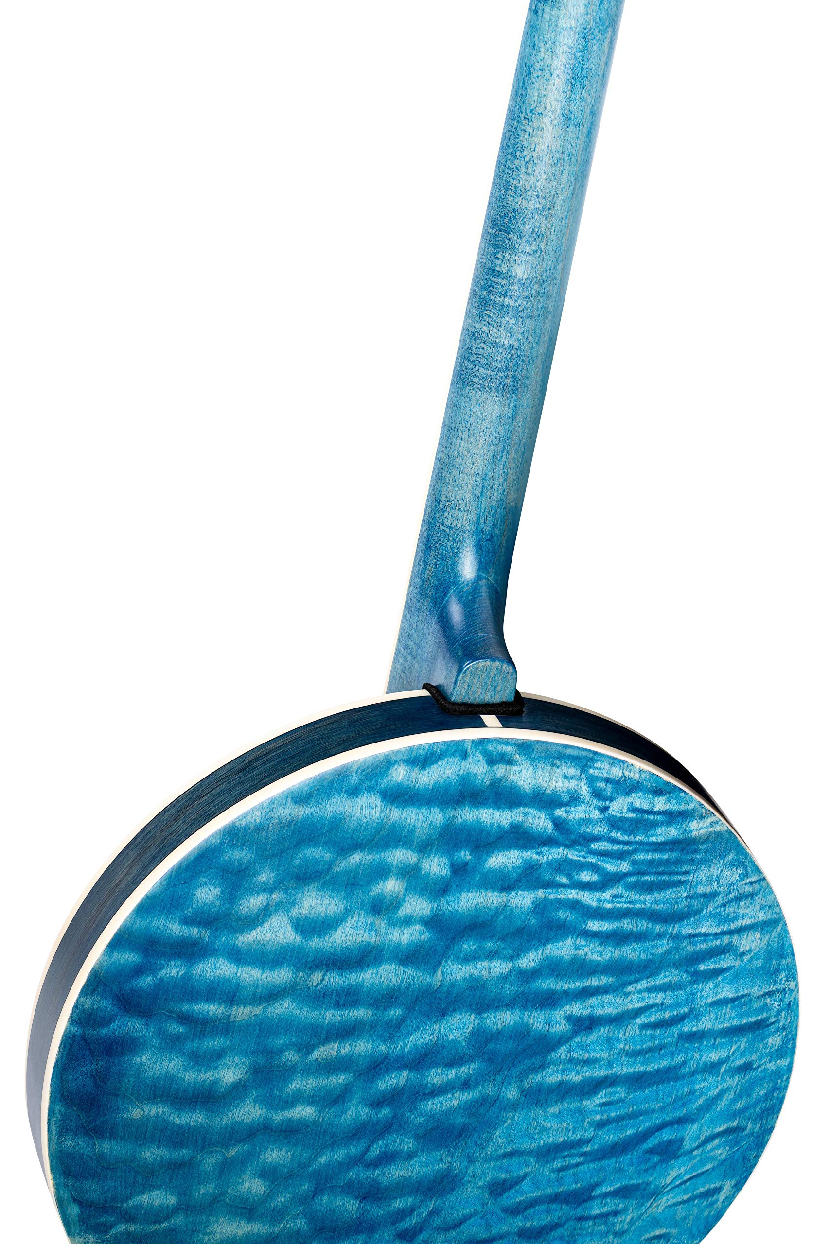 Ortega Guitars Falcon Series E-Akustik Banjo - Closed Back, Quiltahorn Blau