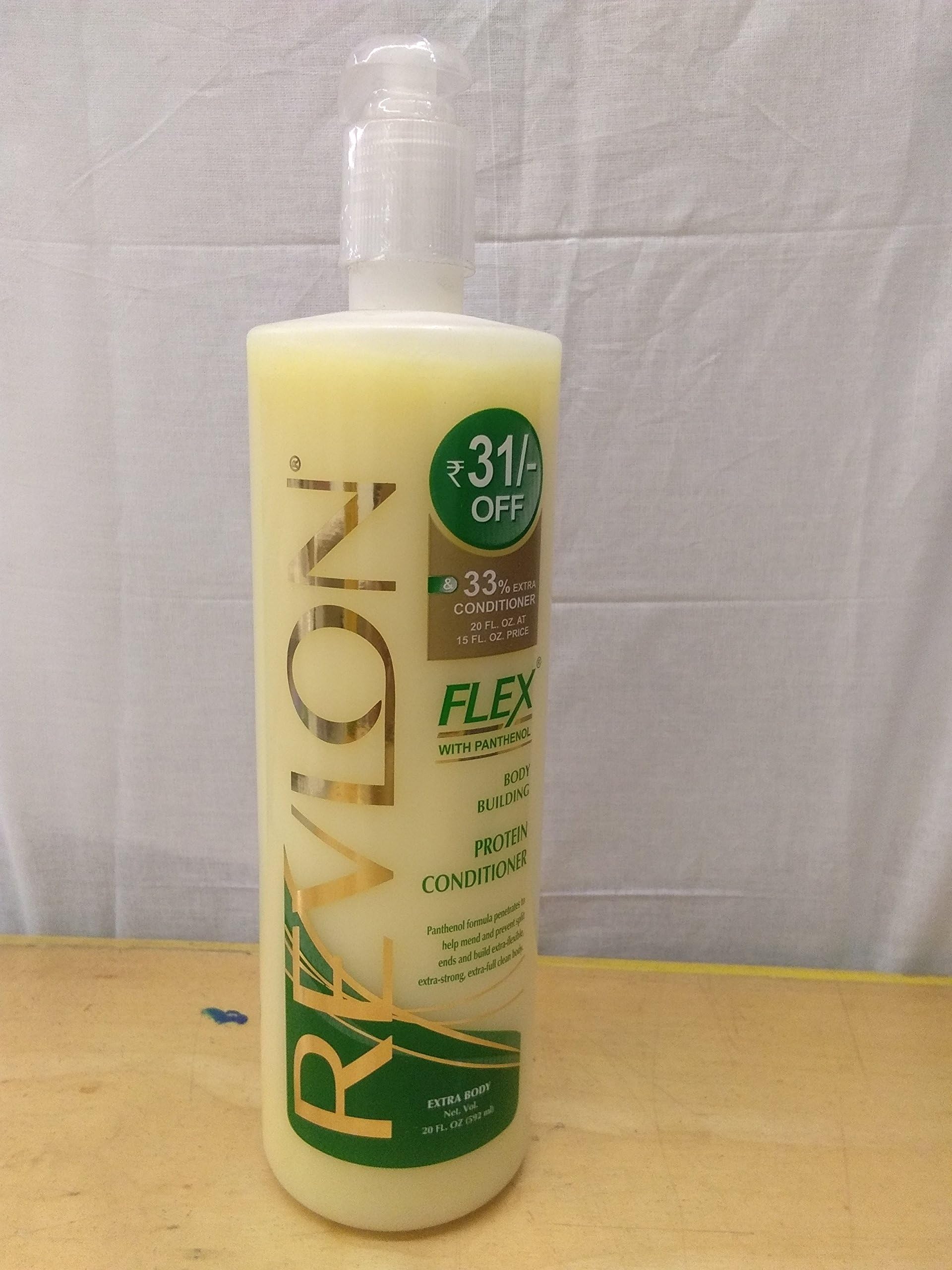 REVLON FLEX WITH PANTHENOL BODY BUILDING PROTEIN CONDITIONER EXTRA BODY 592ML โฆ