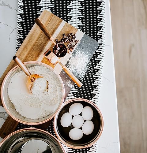 Miniatura 5 de Aubree Says Tabla de quesos de madera de acacia y mármol negro, tabla de charcutería para entretener y servir, bodas, aniversario y fiestas de