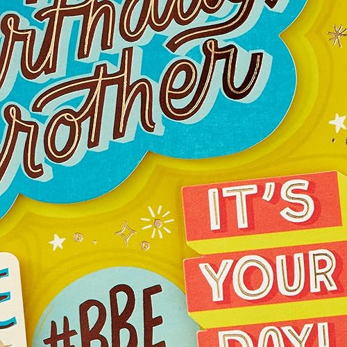 Miniatura 5 de Hallmark Tarjeta de cumpleaños para hermano de hermana (Cheers to You)