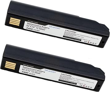 2 Pcs Replacement Battery for Honeywell 3820 3820i 4820 1202g 1902 1902GHD BAT-SCN01,Part No 013283 100000495 S-L-0526-E HO48L1-G 50121527-002 3400mAh