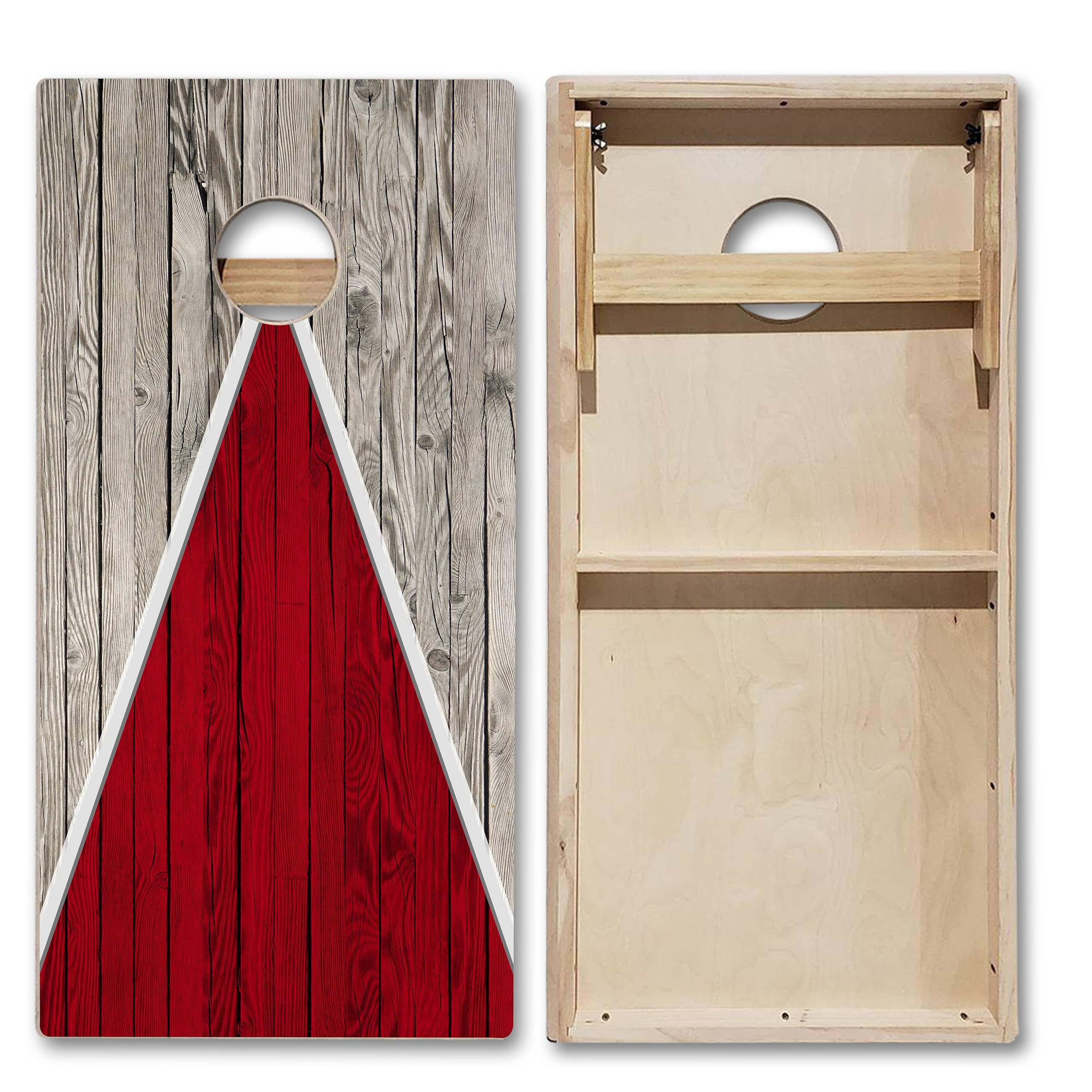 Tailgating Pros Tournament Grade Multicolor Cornhole Boards - Carrying Case & Set of 8 Corn Hole Bean Bags w/Tote