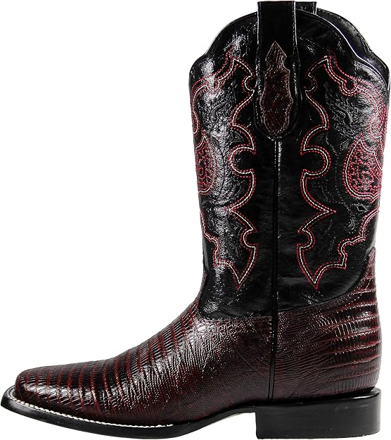 Amazon.com: Botas Vaquero Rodeo Hombre El General Lagartija Impresión Color  Vino Imitacion Armadillo, rojo, 8 : Ropa, Zapatos y Joyería
