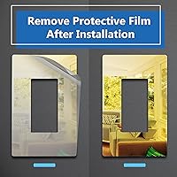 Vista 4 de LIDER Placa de pared decorativa, resistente a los impactos, acrílico espejado, plexiglás, acabado reflectante, actualización moderna, cubierta