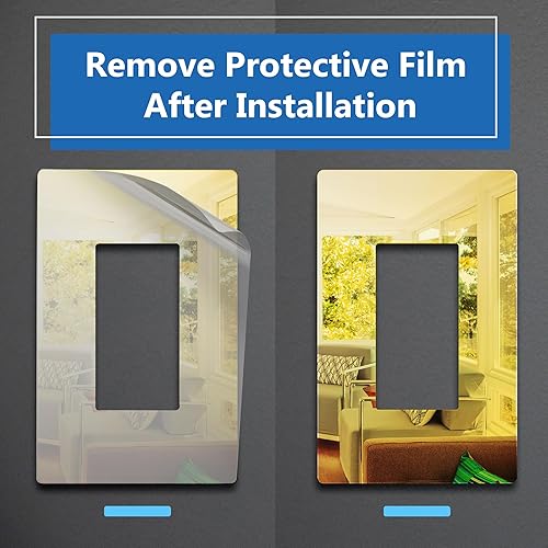 Miniatura 4 de LIDER Placa de pared decorativa, resistente a los impactos, acrílico espejado, plexiglás, acabado reflectante, actualización moderna, cubierta para