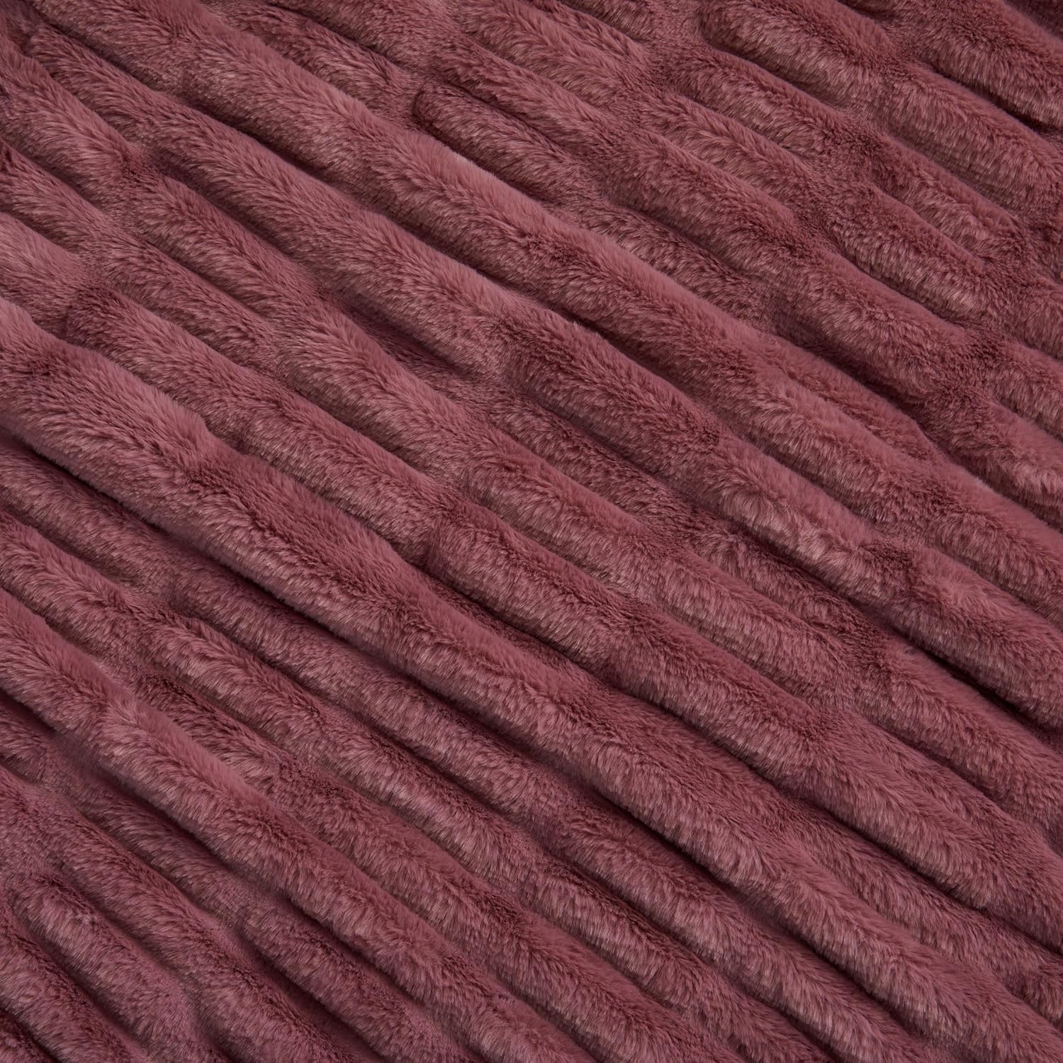 Springtree Home | Luxury Plush Throw Blanket | Pink Throw Blanket | Perfect Blanket for Couch Year Round | Fluffy Micro Fleece | Lily Collection - Rose