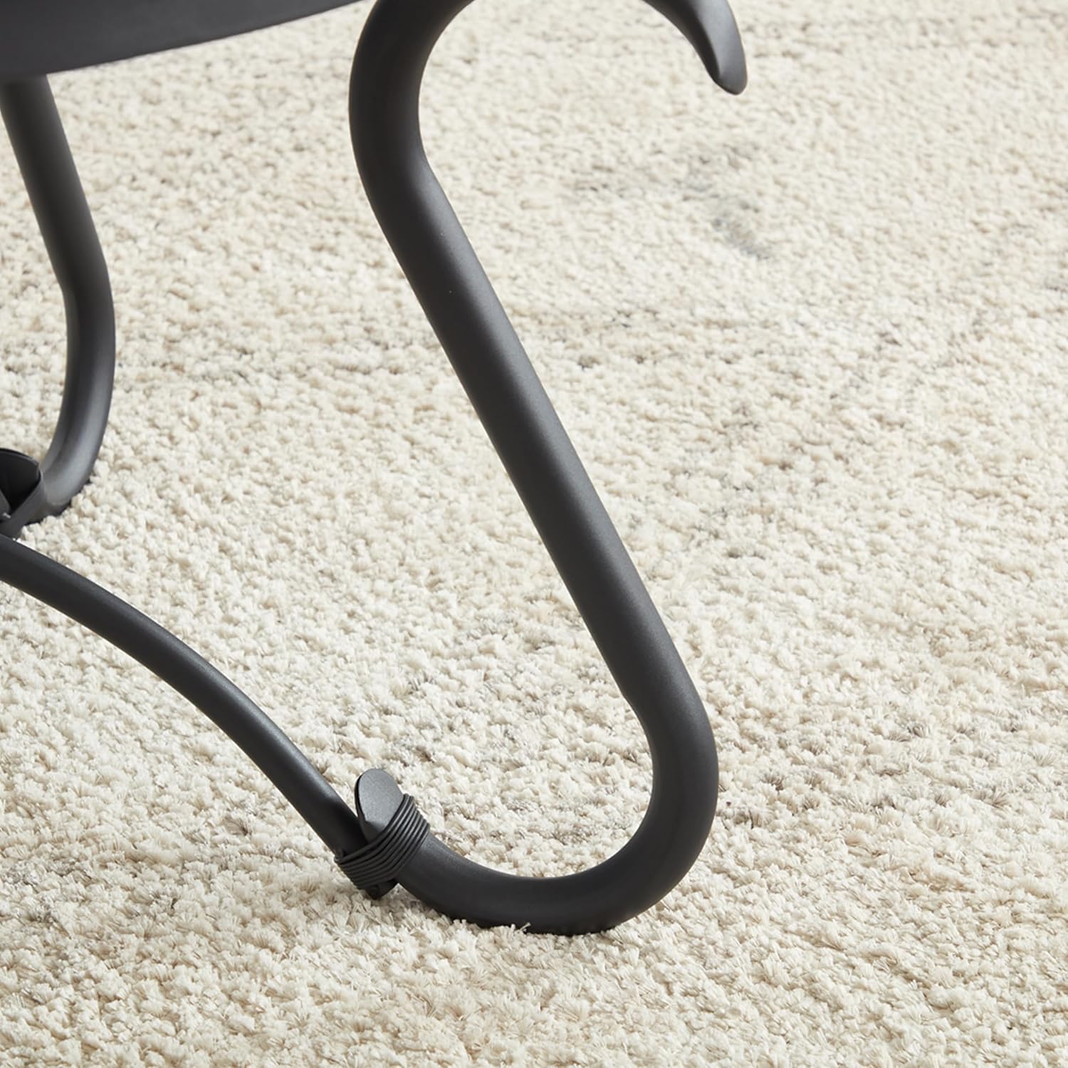 2 Piece Coffee Table Set - Modern Round Stacking Nesting Coffee Table with Tempered Glass Tabletop for Living Room, Circle Nested Coffee Tables Nest of Tables Round End Side Table