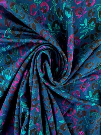 Minerva Exclusive Boudoir Bouquet Loop Back French Terry Stretch Knit Fabric - per Yard