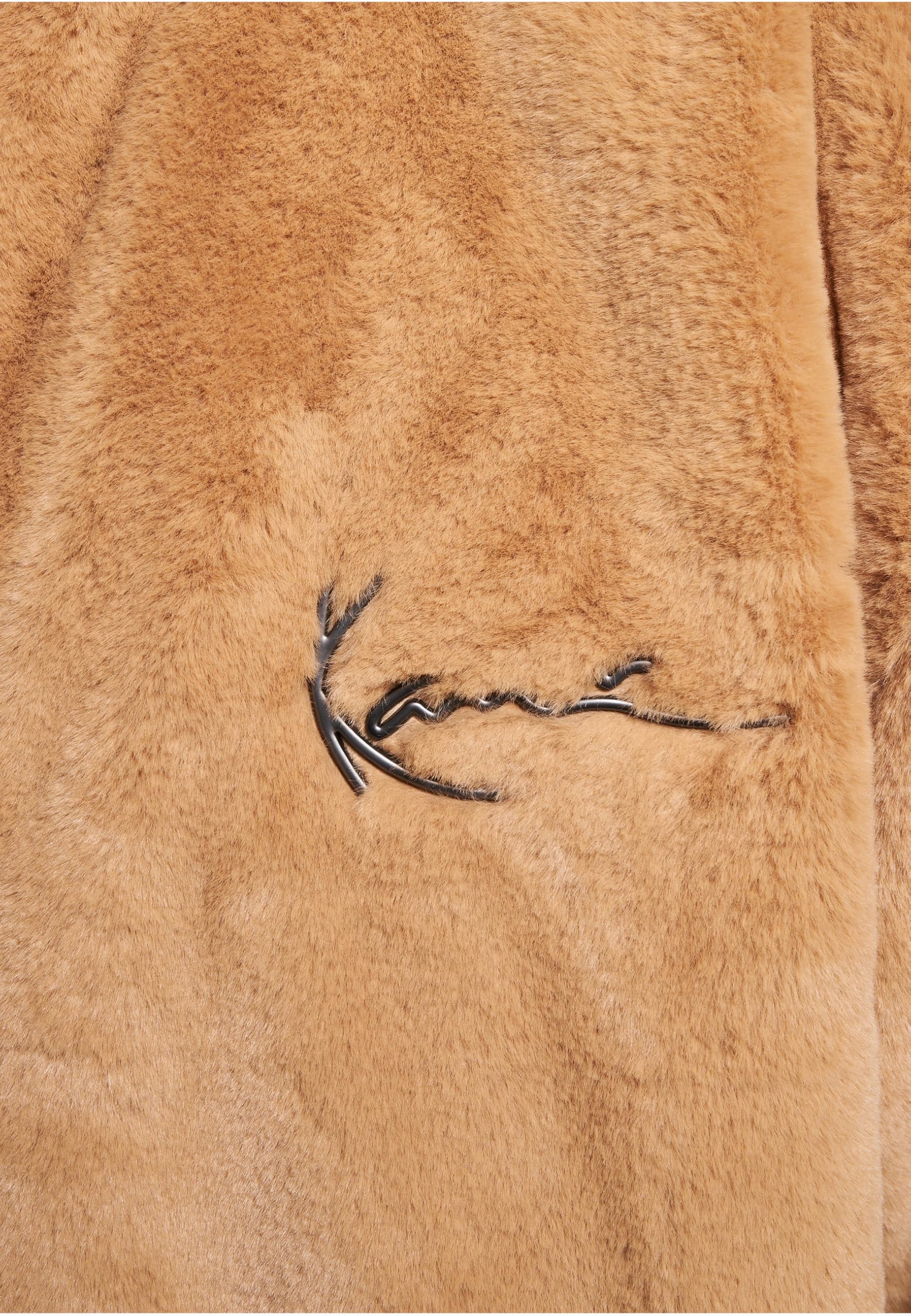 Karl Kani Unisex KU234-001-2 KK Metal Signature OS Fur Full Zip Hoodie