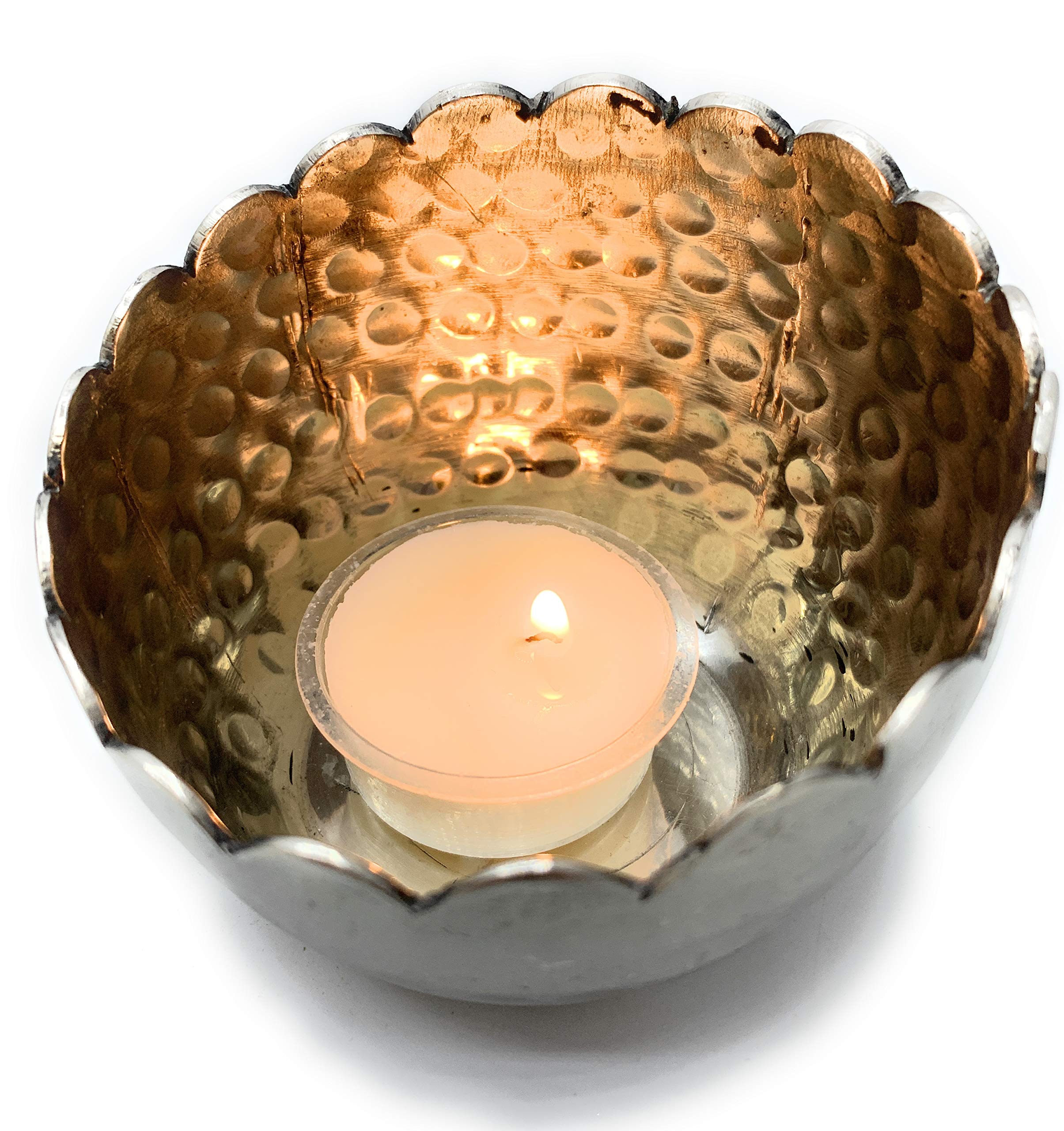 Windlicht Kiana S/2 H6-8cm Silber Aluminium vernic