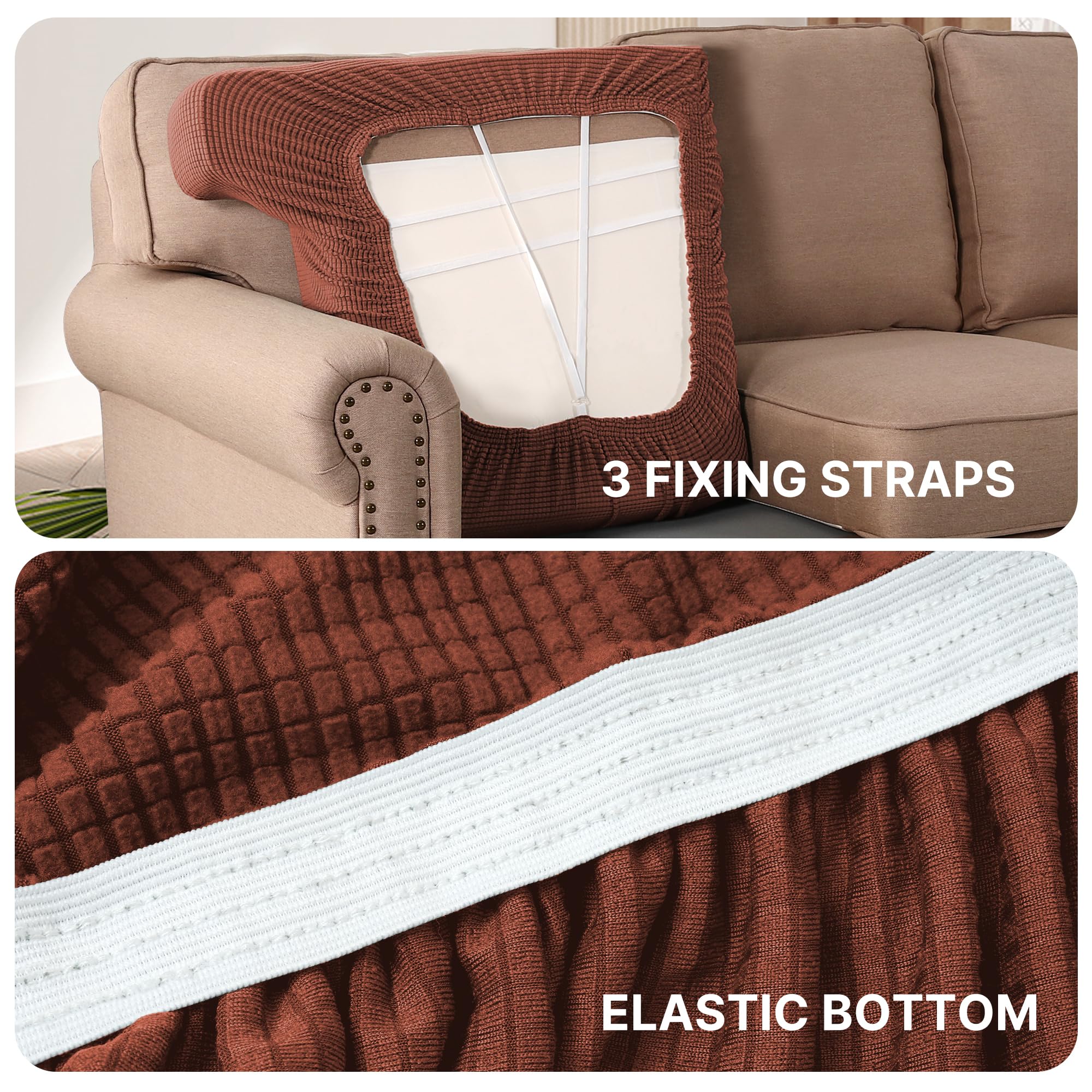 Amazon.com: H.VERSAILTEX Stretch T Cushion Chair Sofa Slipcover T