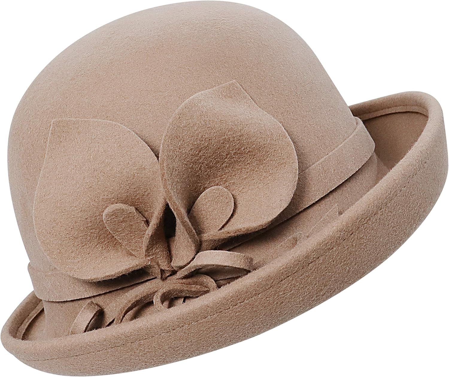 Bienvenu Ladies Bucket Hat Vintage Cloche Hats Church 100% Wool