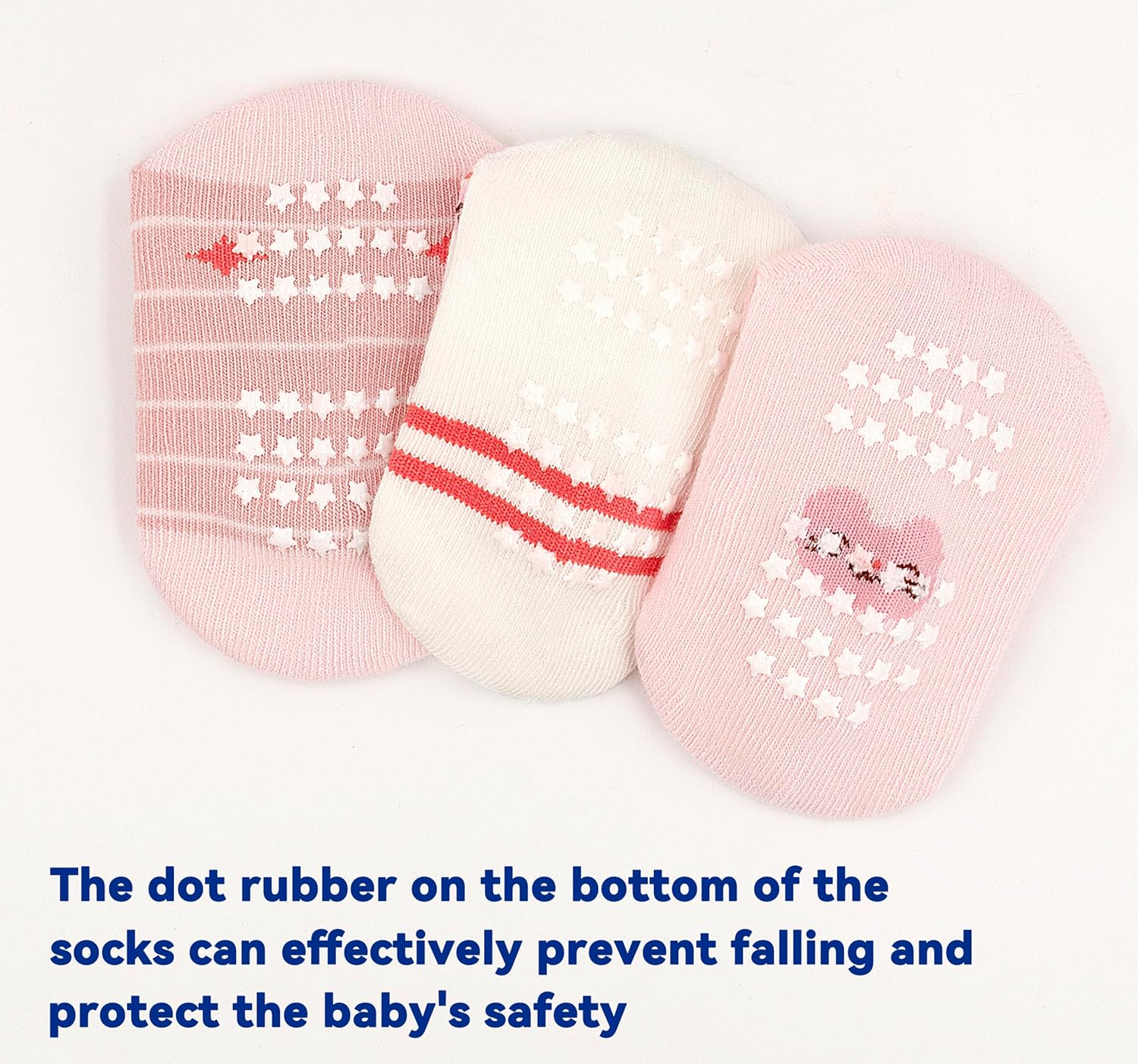 Tphon Toddler Girls Socks with Grips Baby Anti Slip Ankle Socks 12 Pairs Kids Cute Cartoon Patterns Sock for 6M-7Years - Image 5