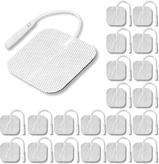 Syrtenty Tens Unit Electrodes Pads 2x2 20 Pcs Replacement Pads Electrode Patches for Electrotherapy