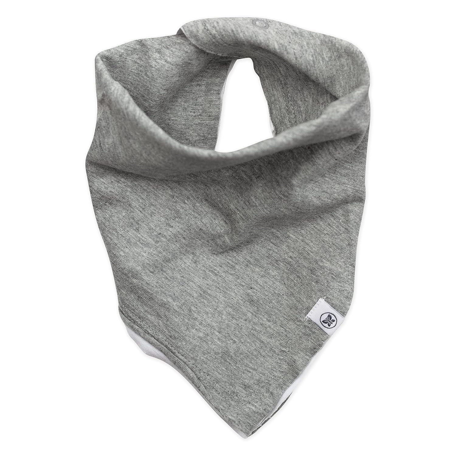 HonestBaby Girls Organic Cotton Bandana Drool Bib Multipack, 3-Pack Love dot, One Size