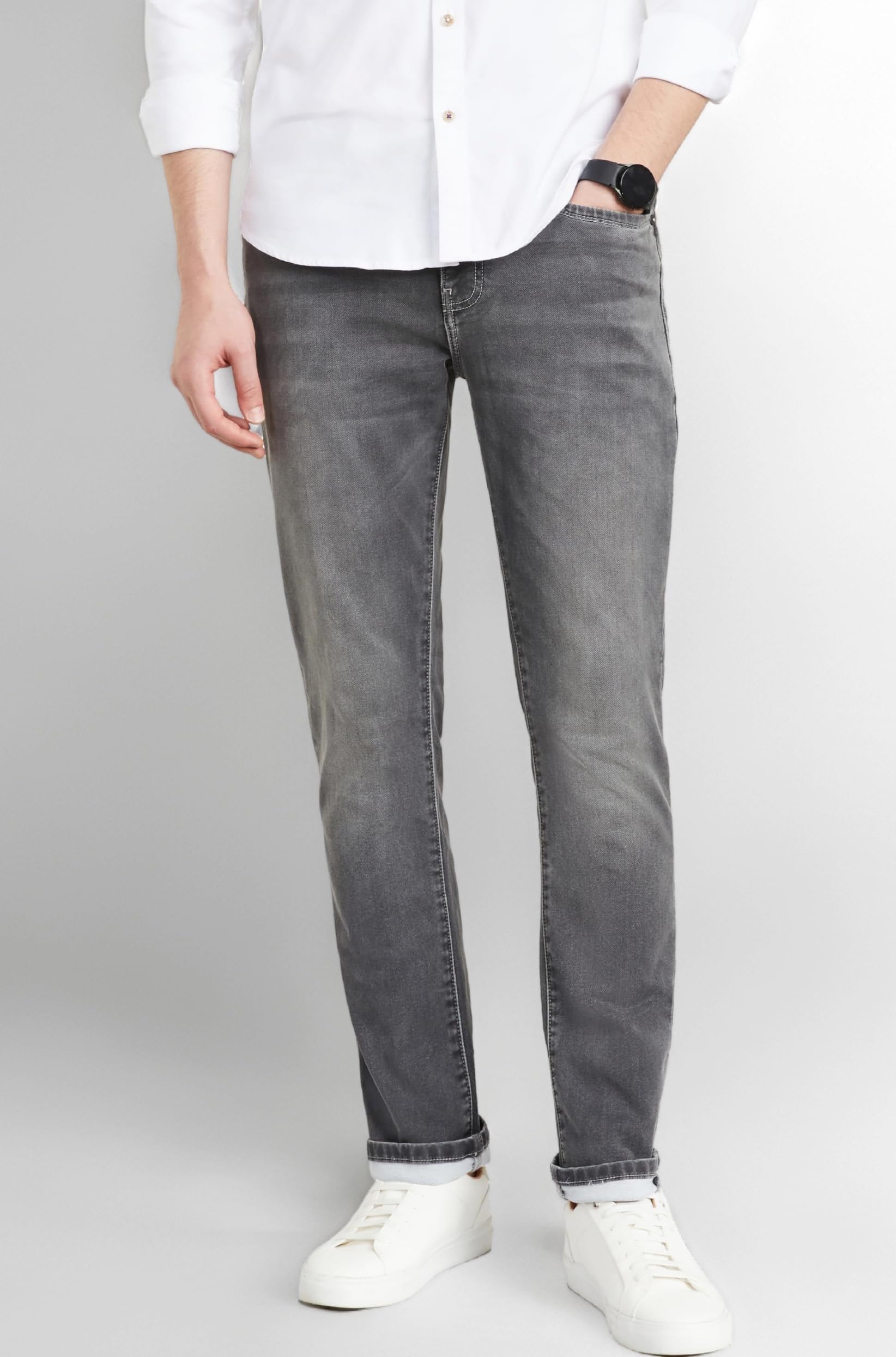 Men's Slim Fit Stretchable Jeans | Casual Denim | Cotton Stretch | Fashion Shades of Black & Blue (Available in Plus Sizes)