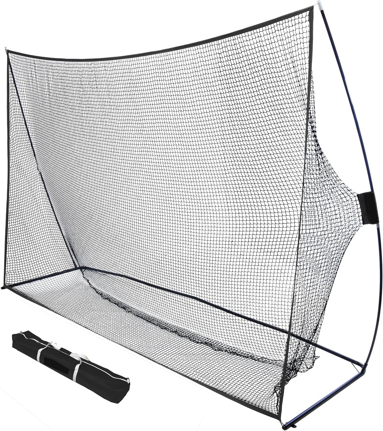 10x7ft Golf Hitting Net for Backyard Driving Real Golf Balls, Heavy Duty Practice Net with Built-in Side Shank Nets, Golf Net for Garage, Indoor & Outdoor Personal Driving Range