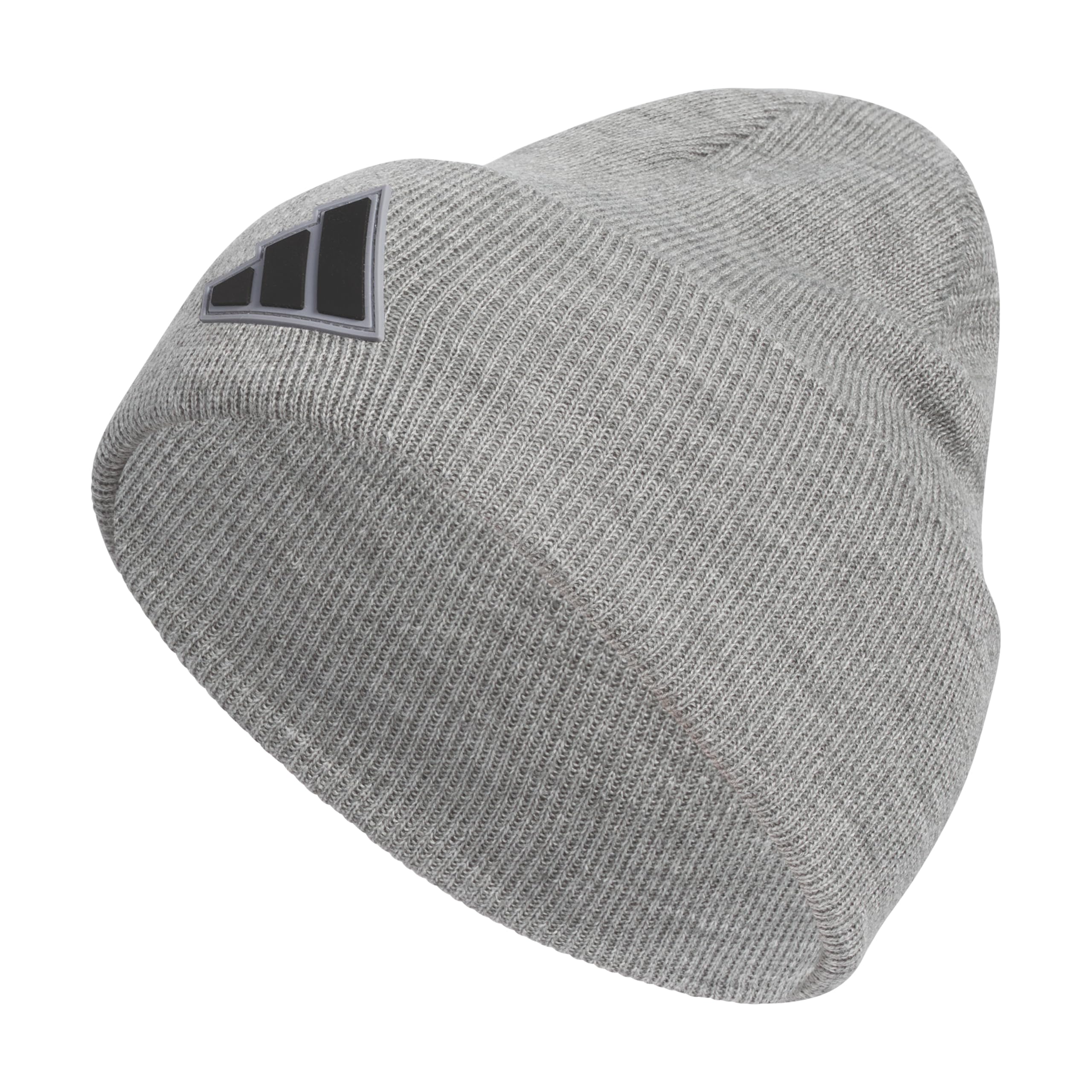Adidas Men's Wide Cuff Beanie – Tall Fit Slouchy Cuffed Knit Winter Hat
