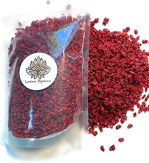 Lotus Spices - Authentic and Genuine Barberries (Zereshk), Fresh, Non-GMO (1 Pound)