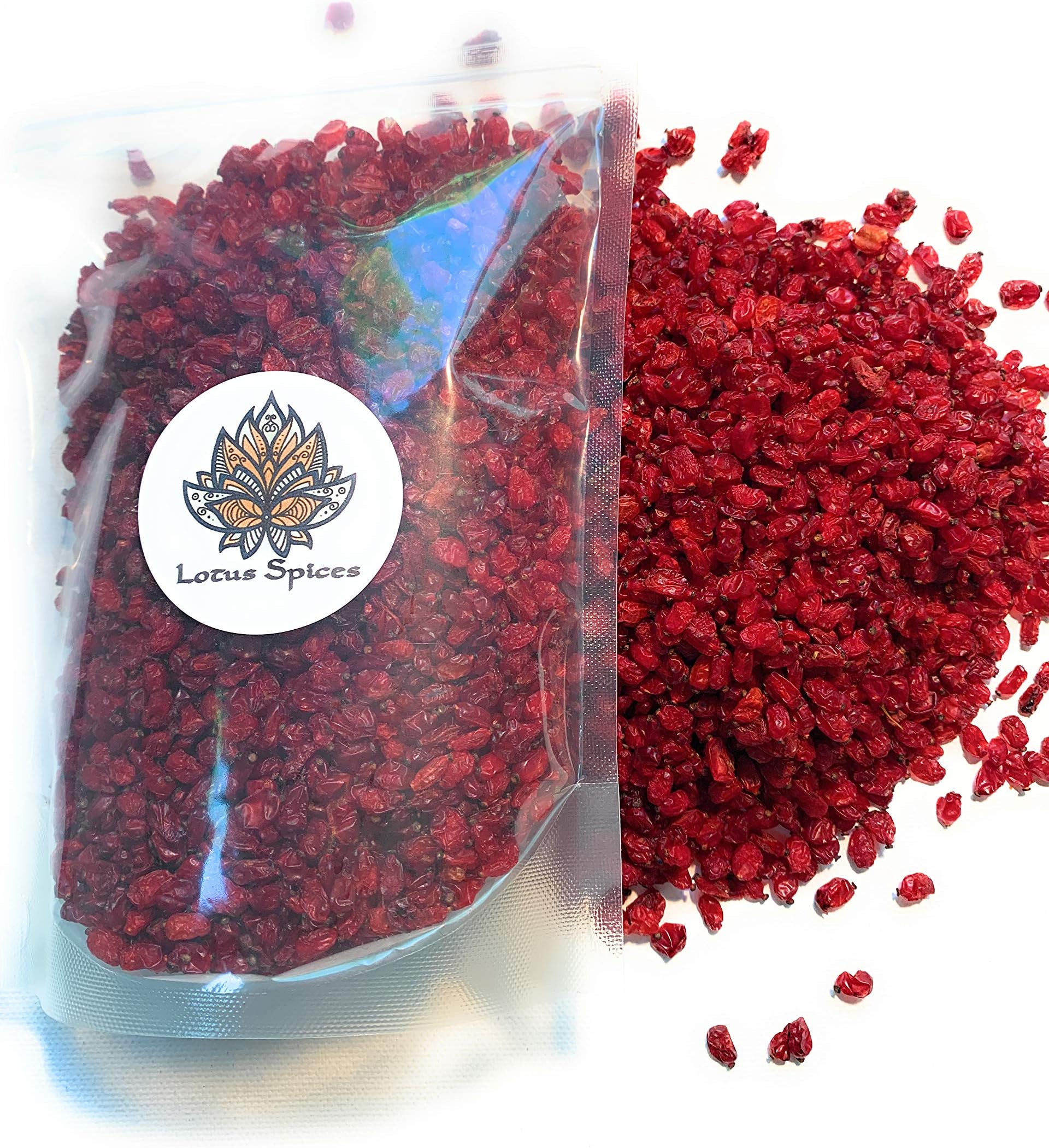 - Lotus Spices - Authentic and Genuine Barberries (Zereshk), Fresh, Non-GMO (1 Pound)