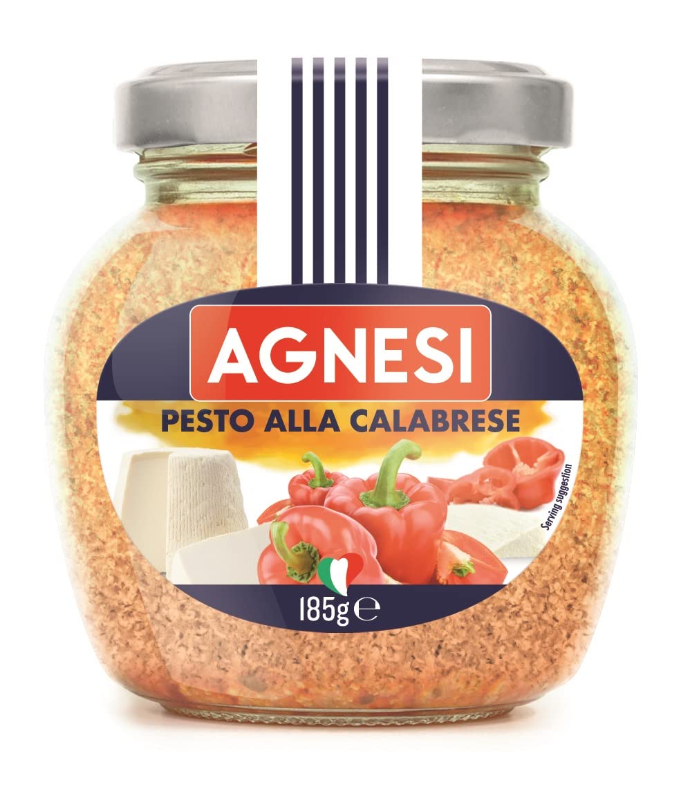 Salsa de Pesto con Pimientos Rojos Pesto Calabrese 185g