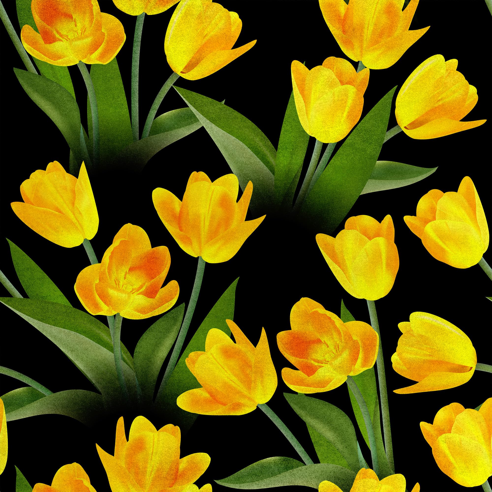 HEKO PANELS Tkanina velvet obiciowa drukowana, Tulipany, 5 metrów 140x500cm