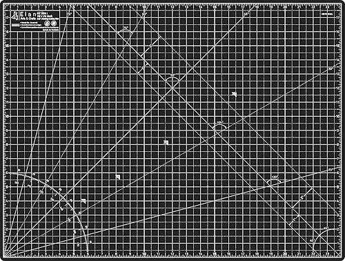 Miniatura 9 de Elan Tapete de corte A0 negro y beige, 5 capas, tapete de corte autorreparable, 47.2 x 35.4 in, tabla de cortar para manualidades, alfombra de arte,